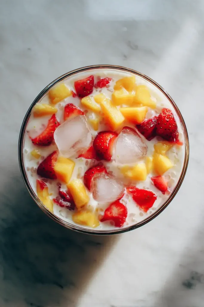 Easy Strawberry Mango Sago