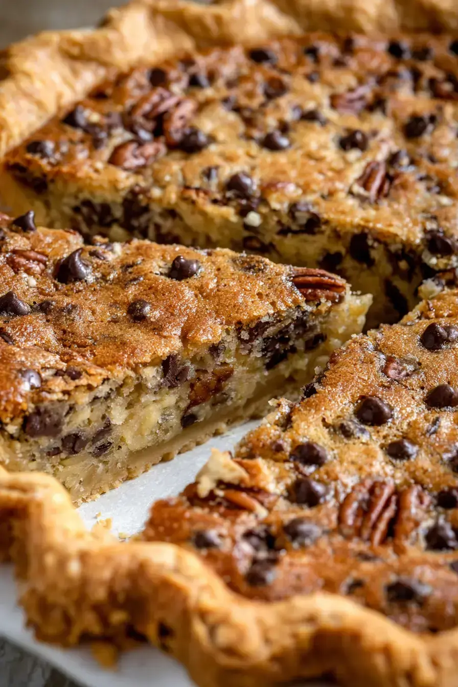 hoedown chocolate chip pie recipe finished dish