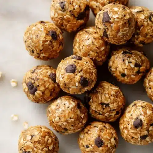 Easy oats and peanut butter balls