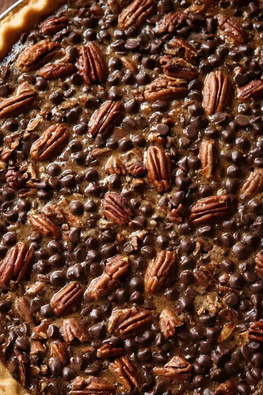 hoedown chocolate chip pie serving presentation